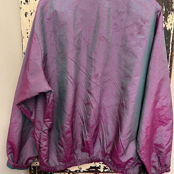 Vintage 90’a Metallic Surf Style 1/4 zip Interplanetary Body Gear jacket. OSFA. - Picture 2 of 15